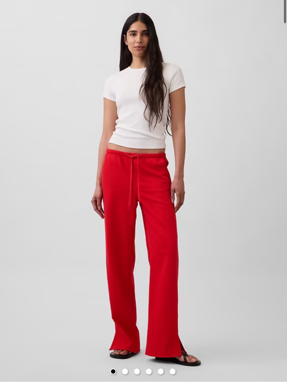 Red Low Rise UltraSoft '90s Loose Easy Jeans NWT